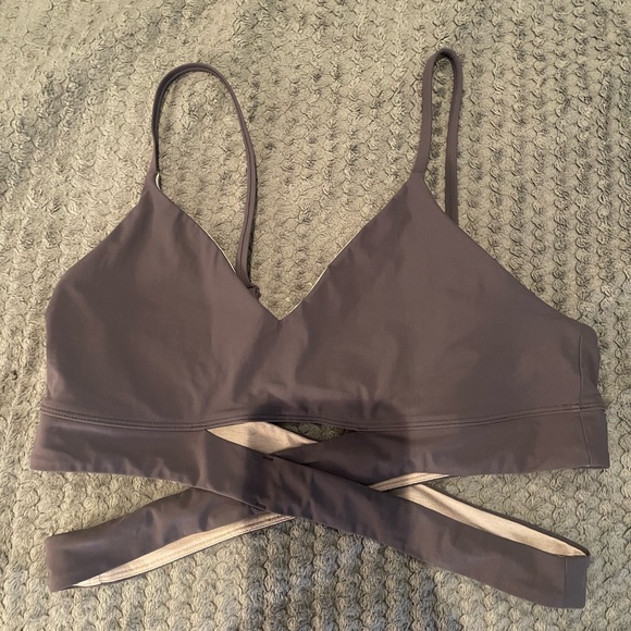 Lululemon Athletica Purple Cross-Back Bralette - Picture 1 of 3